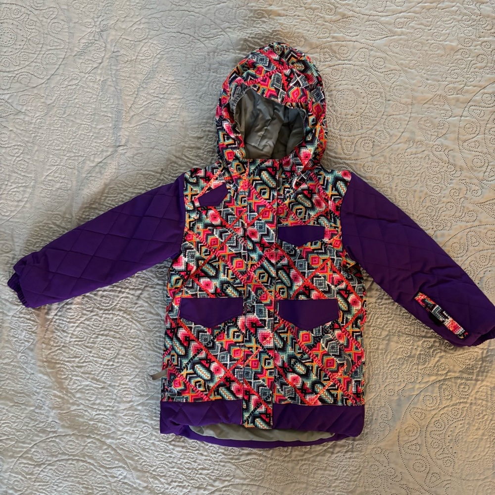 Spyder Multicolor Patterned Kids Ski Jacket
